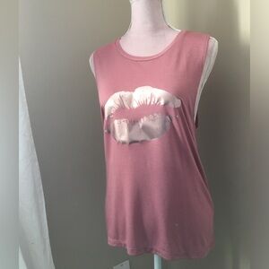New! Mauve Kiss Muscle Tank